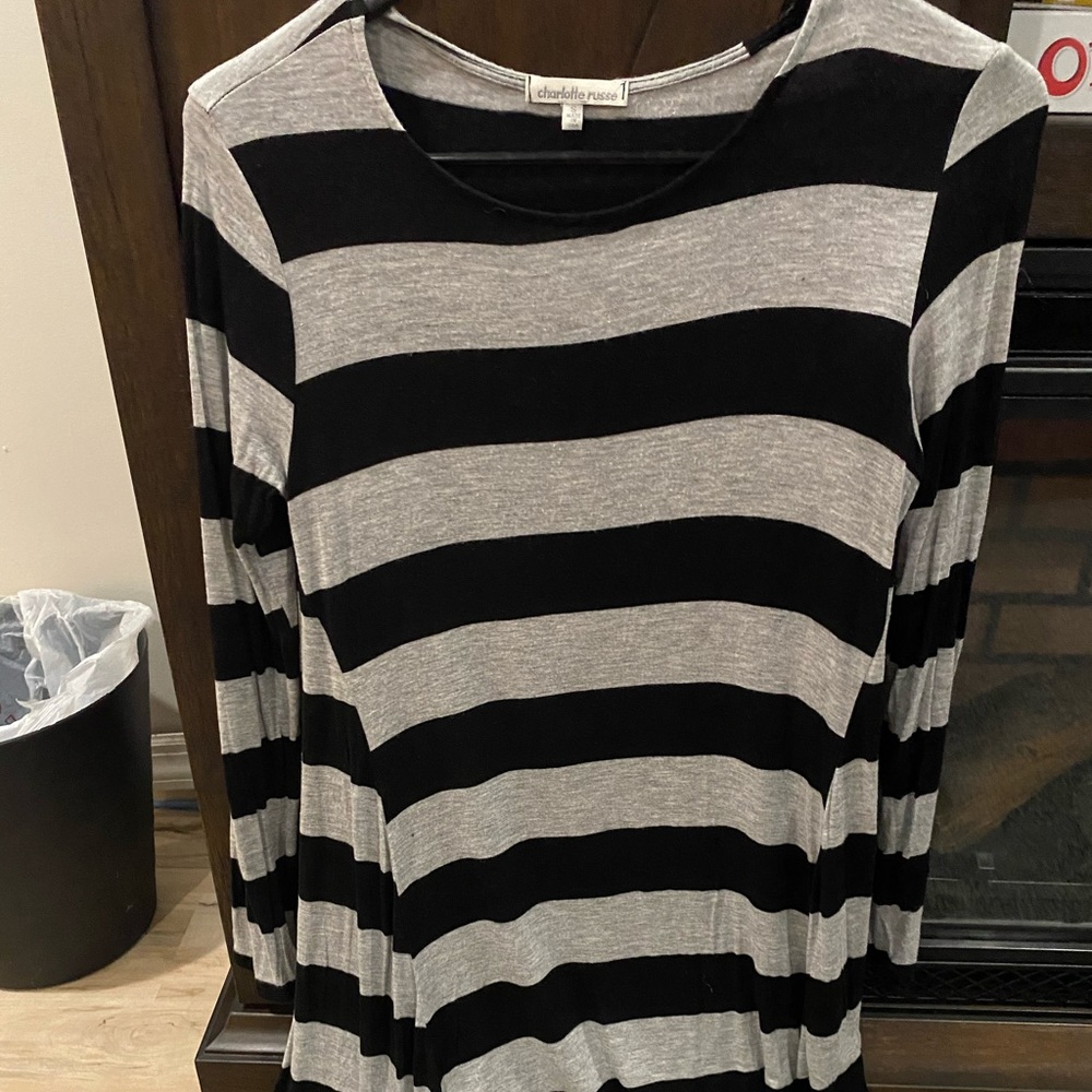 Charlotte Russe striped long sleeve dress